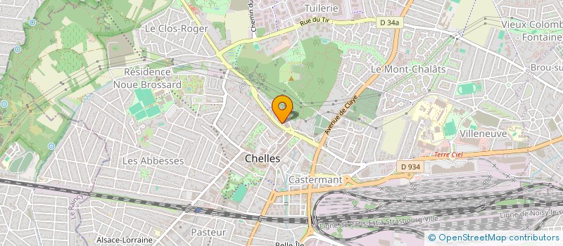 localisation de l'entreprise EBH FLUIDE  CHELLES