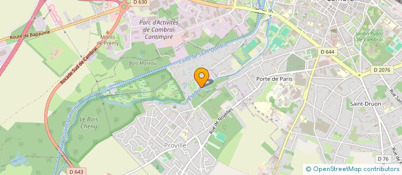 localisation de l'entreprise EBHF INVESTISSEMENTS à CAMBRAI