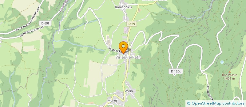 localisation de l'entreprise EBHYPNOSE  ARVIERE-EN-VALROMEY