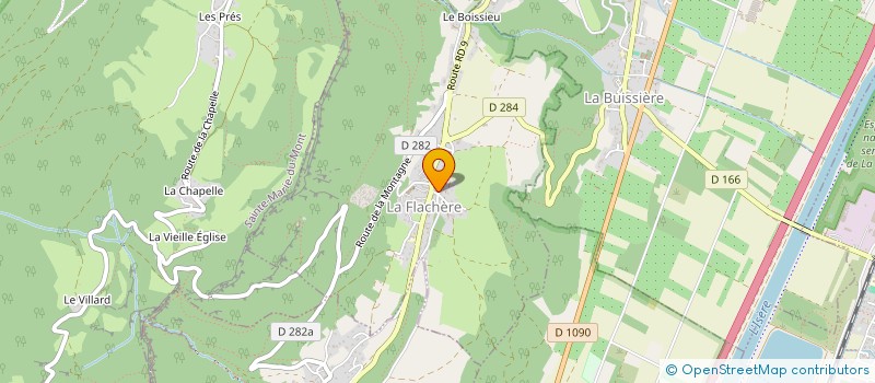 localisation de l'entreprise EBI  LA FLACHERE