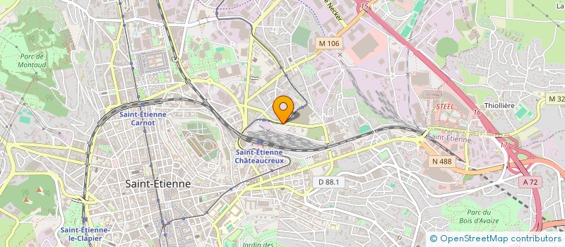 localisation de l'entreprise EBIC à SAINT-ETIENNE