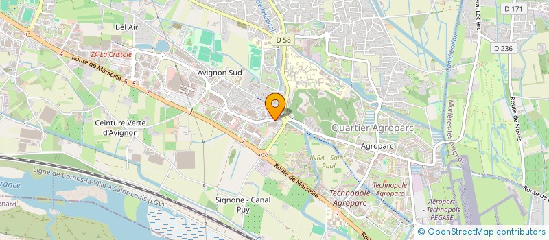localisation de l'entreprise EBIMOR  AVIGNON