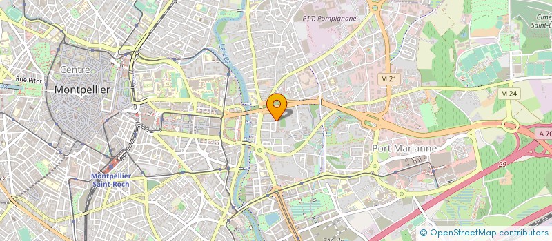 localisation de l'entreprise EBISCA à MONTPELLIER