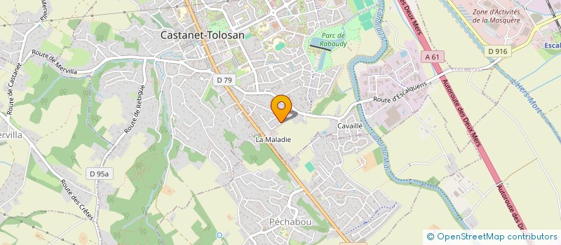 localisation de l'entreprise EBIZ-L à CASTANET-TOLOSAN