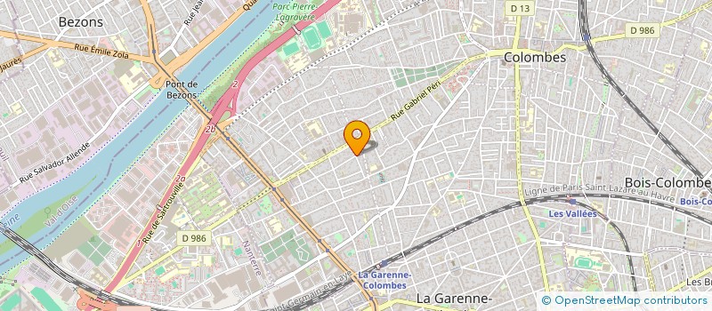 localisation de l'entreprise EBIZDEV à COLOMBES