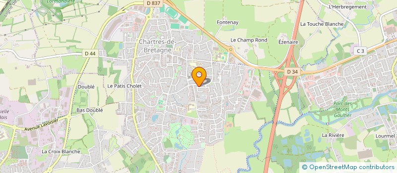 localisation de l'entreprise EBJ SPORTS CONSEILS  CHARTRES-DE-BRETAGNE