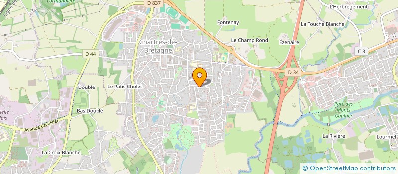 localisation de l'entreprise EBJS CONSEILS à CHARTRES-DE-BRETAGNE