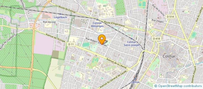 localisation de l'entreprise EBK à COLMAR