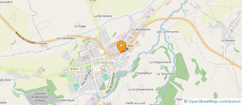 localisation de l'entreprise EBK à TINCHEBRAY-BOCAGE