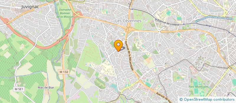 localisation de l'entreprise EBK à MONTPELLIER