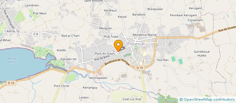 localisation de l'entreprise EBK & SIN  CARANTEC