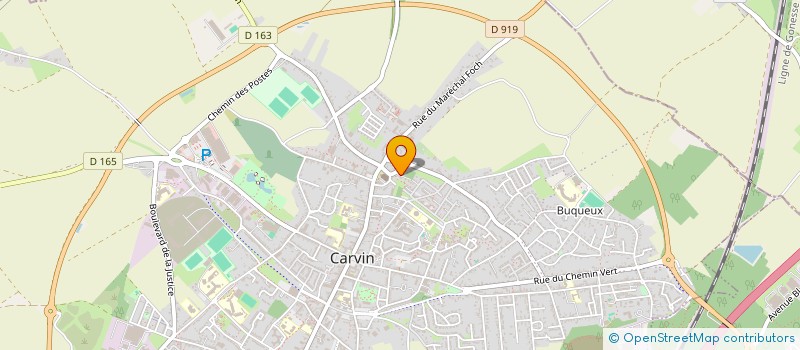 localisation de l'entreprise EBL à CARVIN