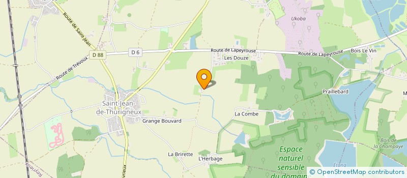 localisation de l'entreprise EBL  SAINT-JEAN-DE-THURIGNEUX