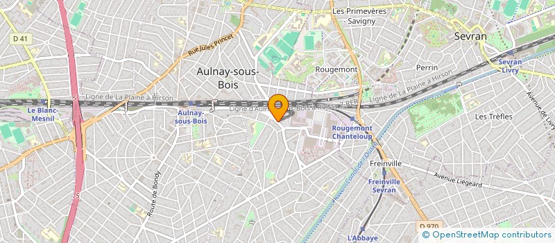 localisation de l'entreprise EBL à AULNAY-SOUS-BOIS