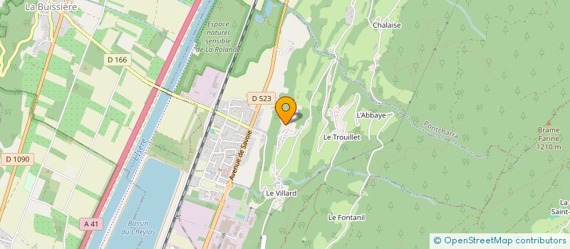 localisation de l'entreprise EBL  LE CHEYLAS