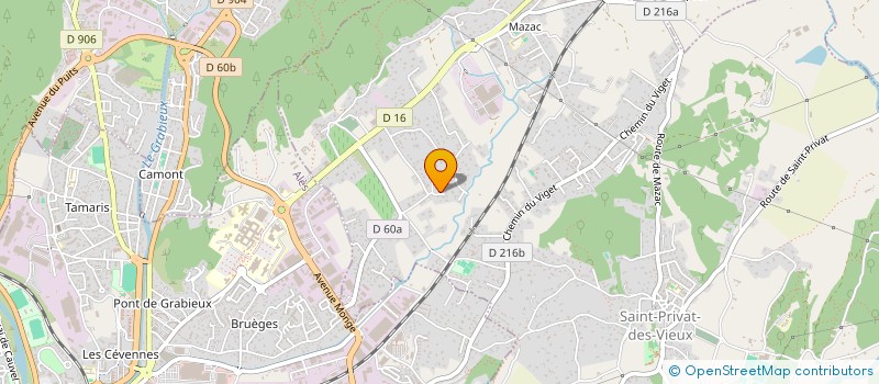 localisation de l'entreprise EBL IMMO  SAINT-PRIVAT-DES-VIEUX