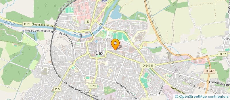 localisation de l'entreprise EBLE  DAX