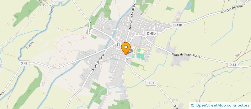 localisation de l'entreprise EBLF  LHERM