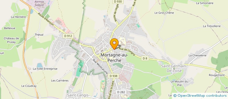 localisation de l'entreprise EBLOUET à MORTAGNE-AU-PERCHE