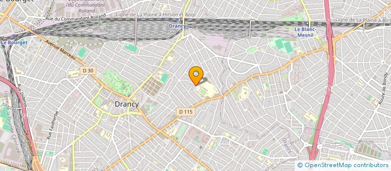 localisation de l'entreprise EBM 1 à DRANCY