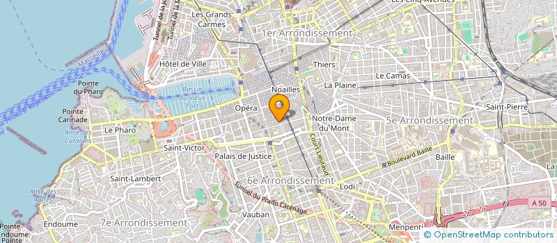 localisation de l'entreprise EBM à MARSEILLE