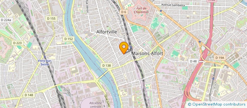 localisation de l'entreprise EBM à ALFORTVILLE