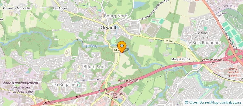 localisation de l'entreprise EBM à ORVAULT