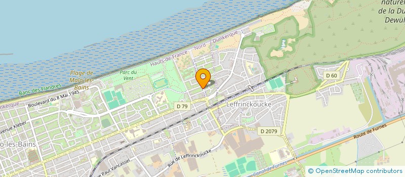 localisation de l'entreprise EBM à DUNKERQUE