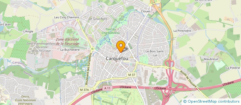 localisation de l'entreprise EBM  CARQUEFOU