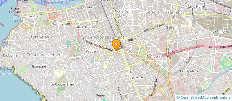 localisation de l'entreprise EBM à MARSEILLE