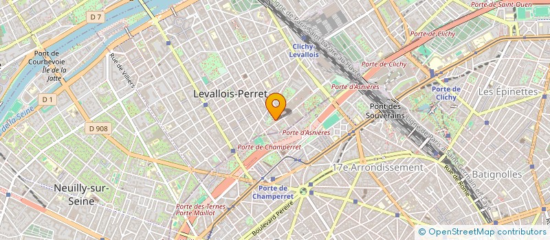 localisation de l'entreprise EBM CONSULTING à LEVALLOIS-PERRET