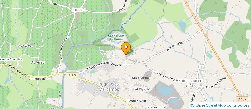 localisation de l'entreprise EBMG  PRIGNAC-ET-MARCAMPS