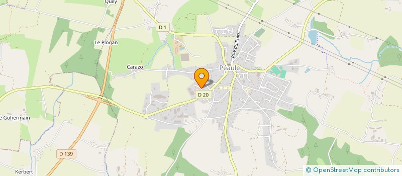 localisation de l'entreprise EBMG  PEAULE