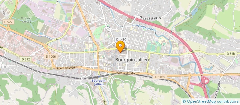 localisation de l'entreprise EBMP à BOURGOIN-JALLIEU