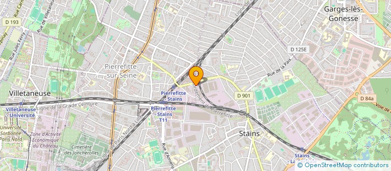 localisation de l'entreprise EBN  PIERREFITTE-SUR-SEINE