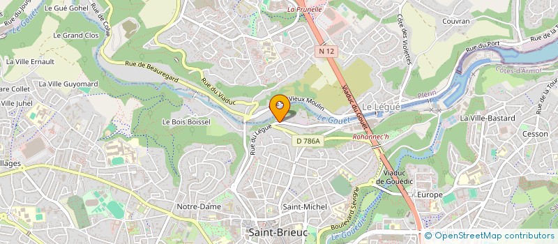 localisation de l'entreprise EBN à SAINT-BRIEUC