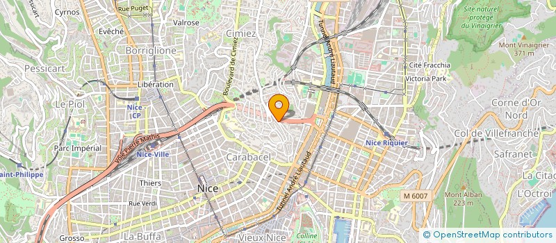 localisation de l'entreprise EBN PRO à NICE