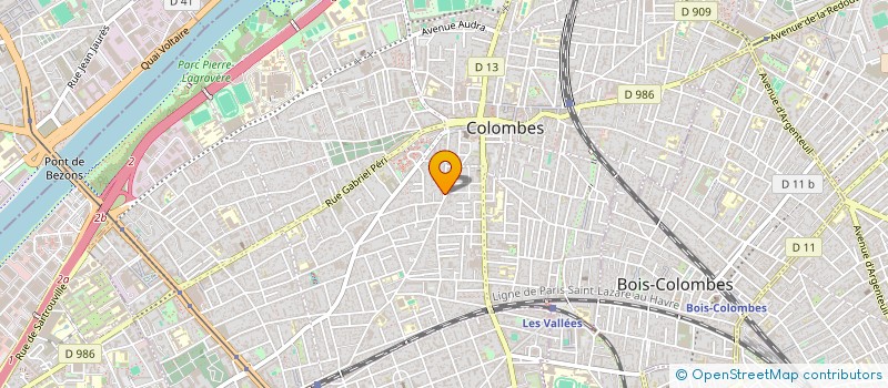 localisation de l'entreprise EBN TRANSPORTS à COLOMBES