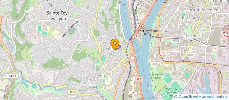 localisation de l'entreprise EBNACE  LA MULATIERE