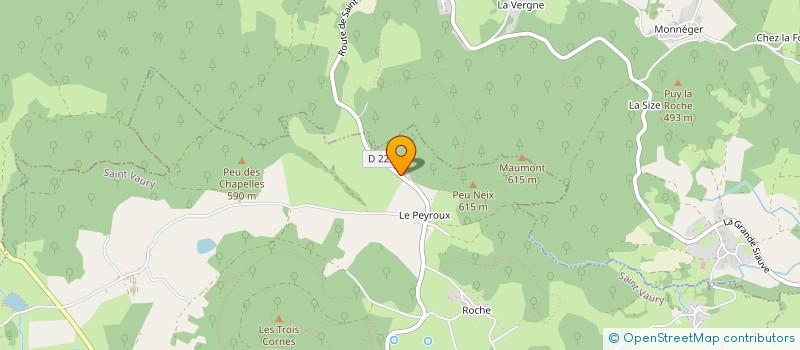 localisation de l'entreprise EBNR à SAINT-VAURY