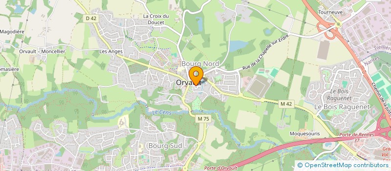 localisation de l'entreprise EBO à ORVAULT