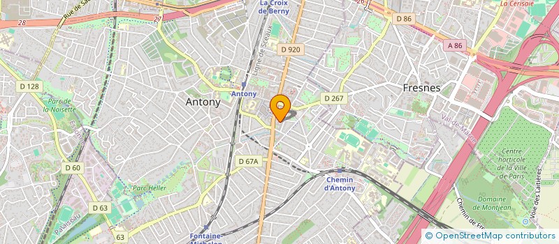 localisation de l'entreprise EBO CONSULTING à ANTONY