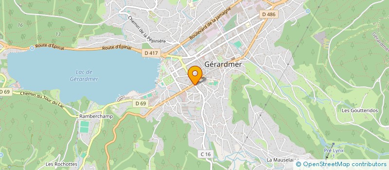 localisation de l'entreprise EBO IMMO  GERARDMER