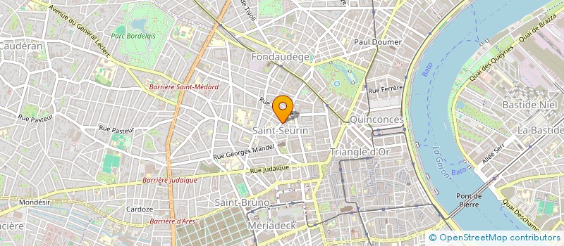 localisation de l'entreprise EBO33 (EVERYTHING BUT OFFICE 33)  BORDEAUX