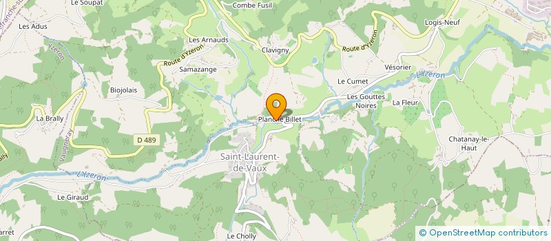 localisation de l'entreprise EBOL à VAUGNERAY