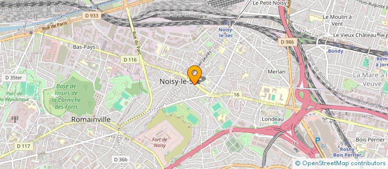 localisation de l'entreprise EBONY & KLYDE PARTNERS ENTERTAINMENT à NOISY-LE-SEC