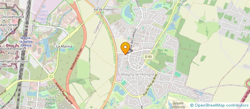 localisation de l'entreprise EBOOST à MAGNY-LE-HONGRE