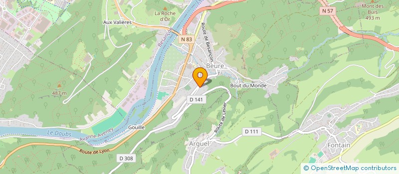 localisation de l'entreprise EBOP  BEURE