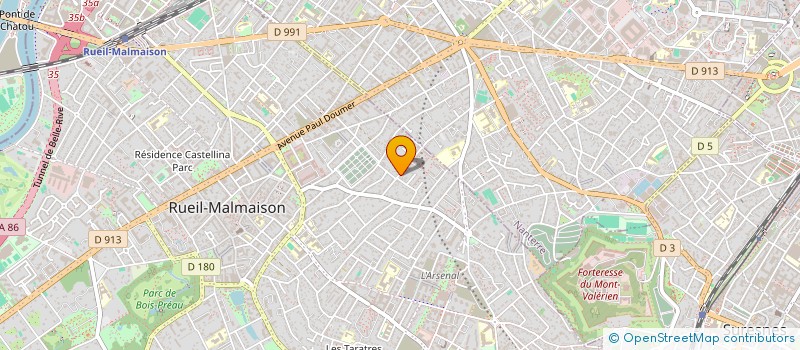 localisation de l'entreprise EBP à RUEIL-MALMAISON