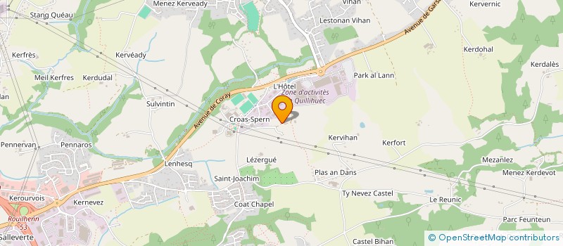 localisation de l'entreprise EBP  ERGUE GABERIC